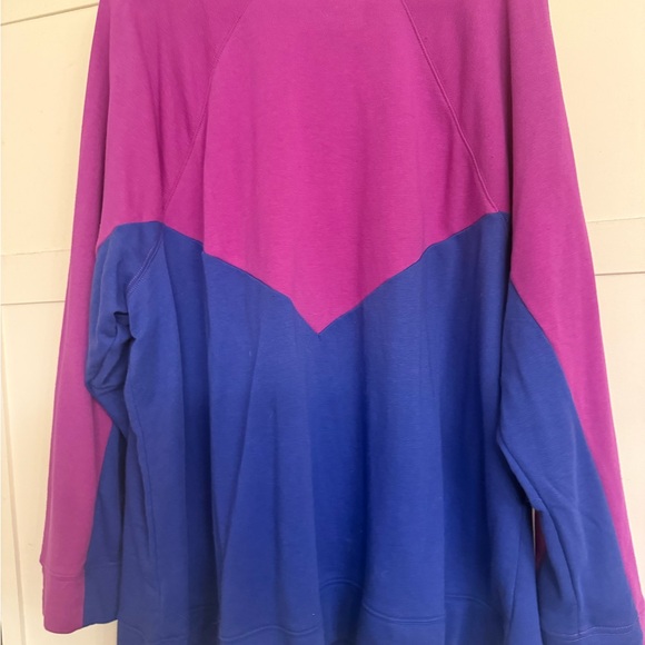 Lane Bryant Purple and Blue Sweatshirt - Picture 5 of 6